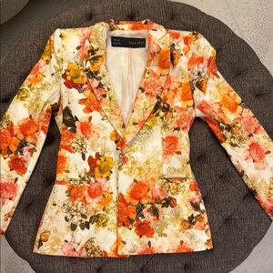Zara Women’s Floral Blazer - Multicolor
